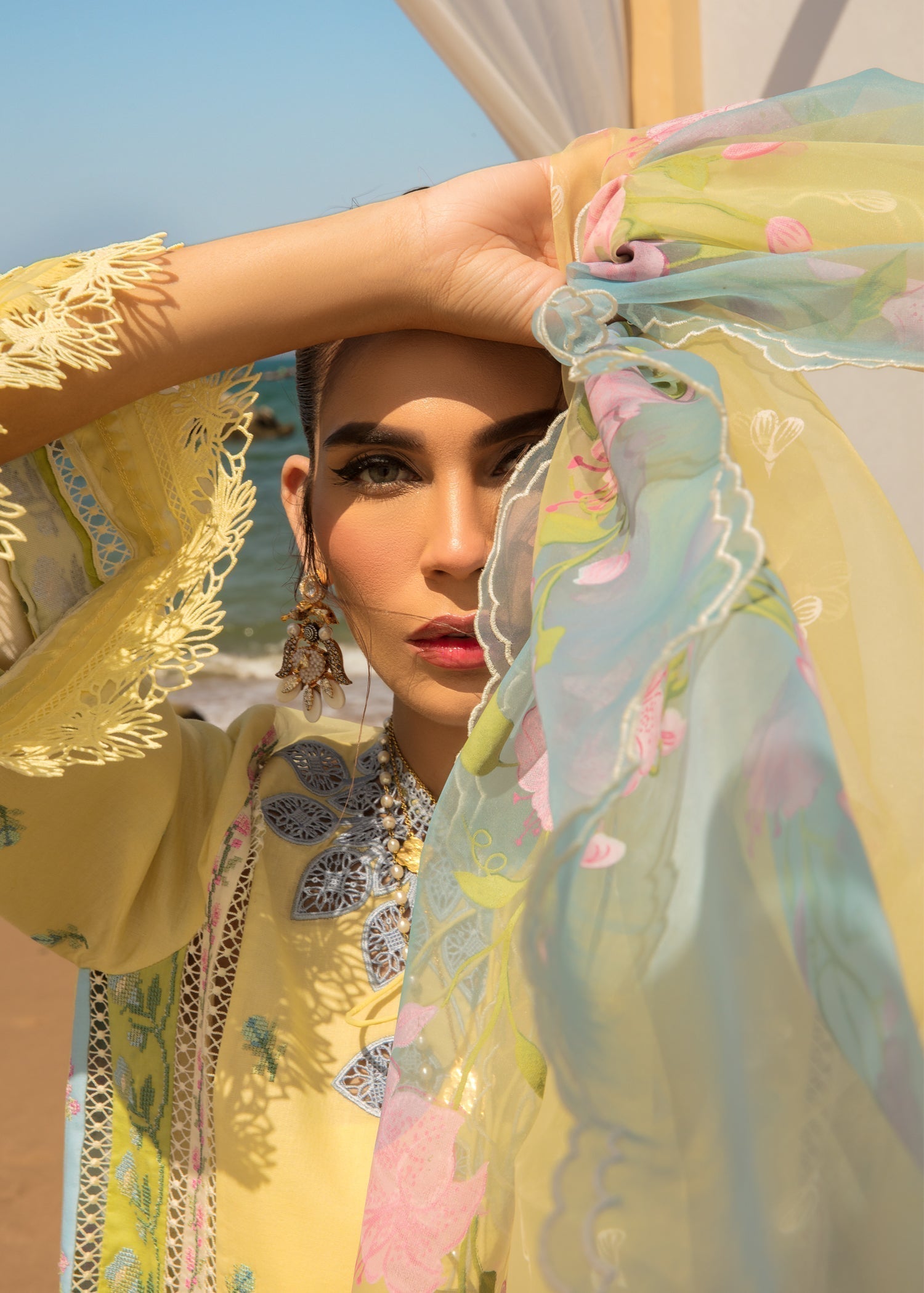 CRIMSON Embroidered Lawn Summer Collection D5-B - Riwayat-e-khas