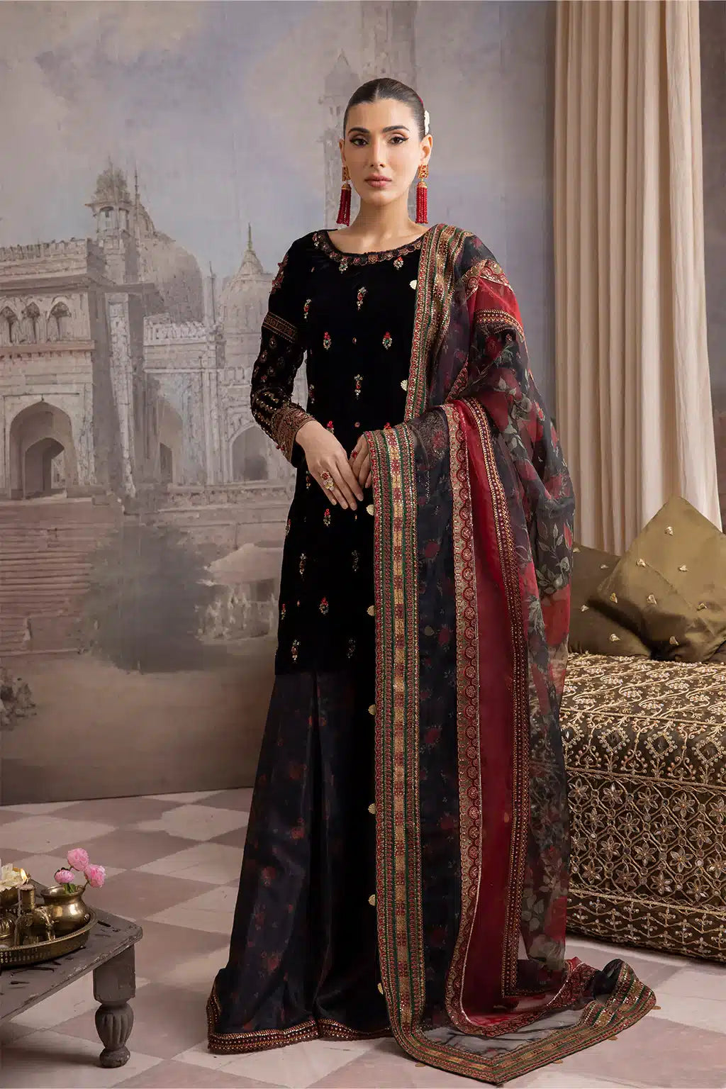 Iznik | Festive Velvet 23 | IV-20 AYYAR - House Of Anaya
