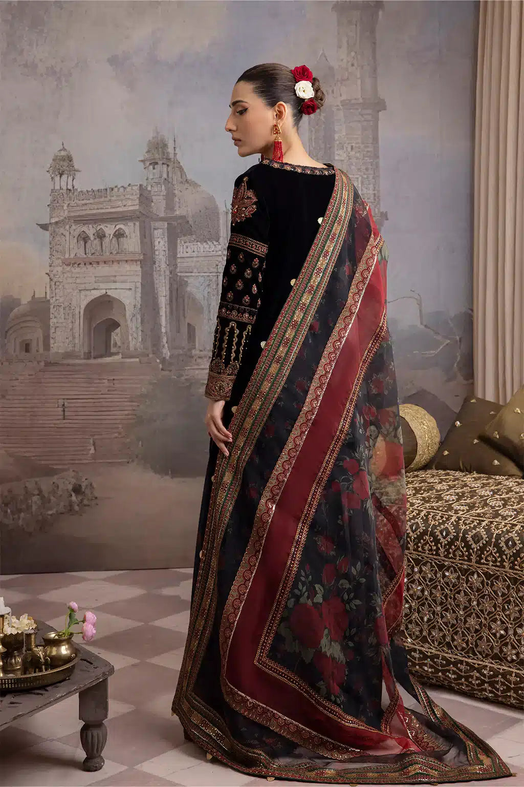 Iznik | Festive Velvet 23 | IV-20 AYYAR - House Of Anaya
