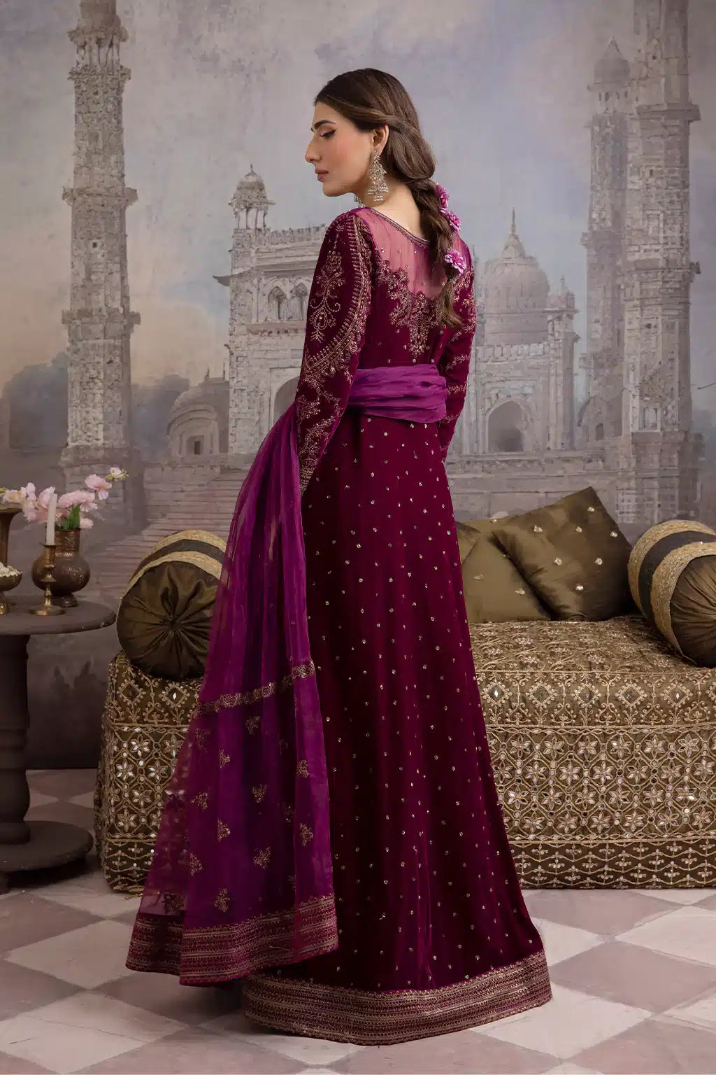 Iznik | Festive Velvet 23 | IV-24 RUMMANA - House Of Anaya