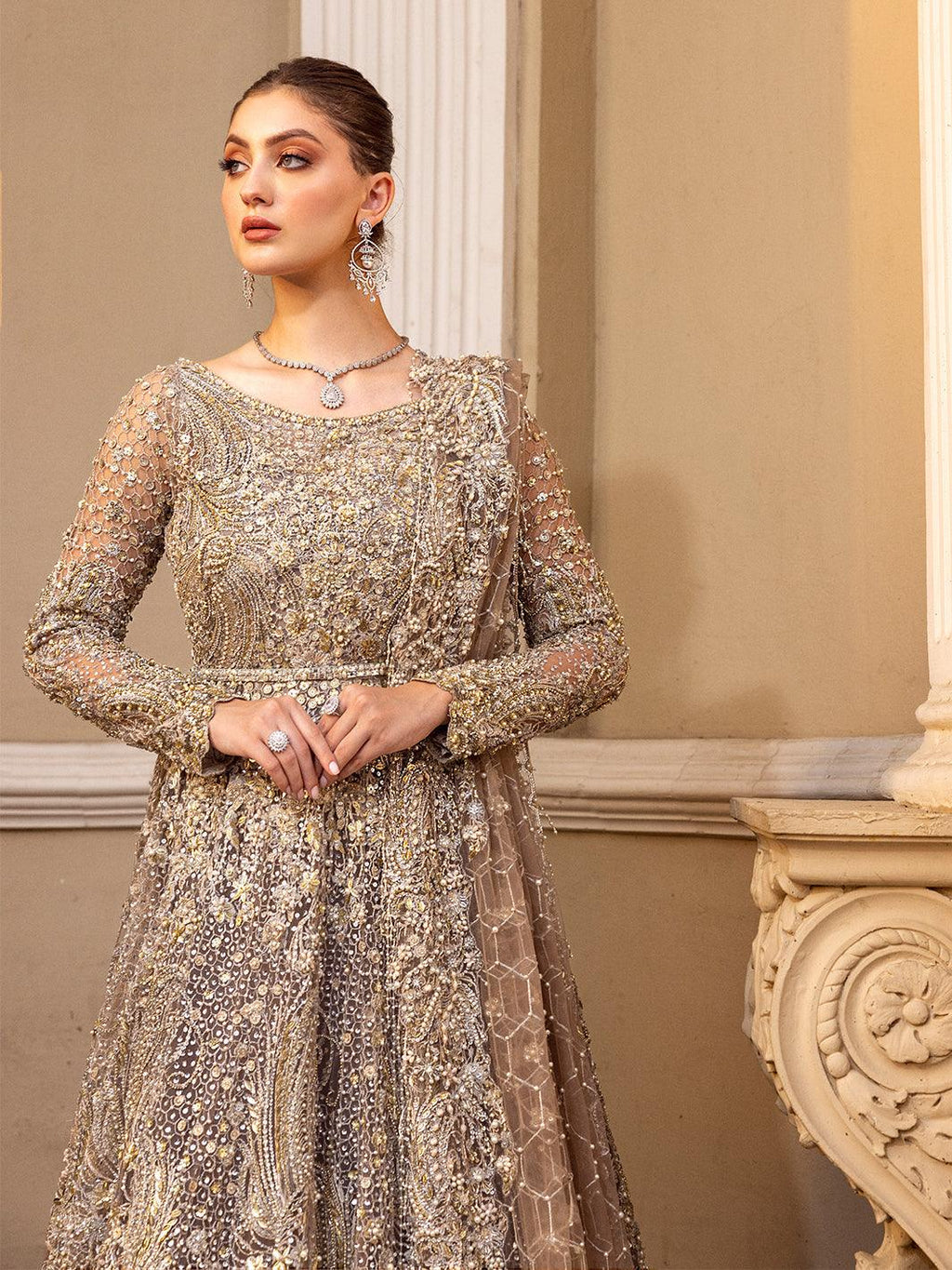 Reverie Bridal - Chartreuse - Riwayat-e-khas