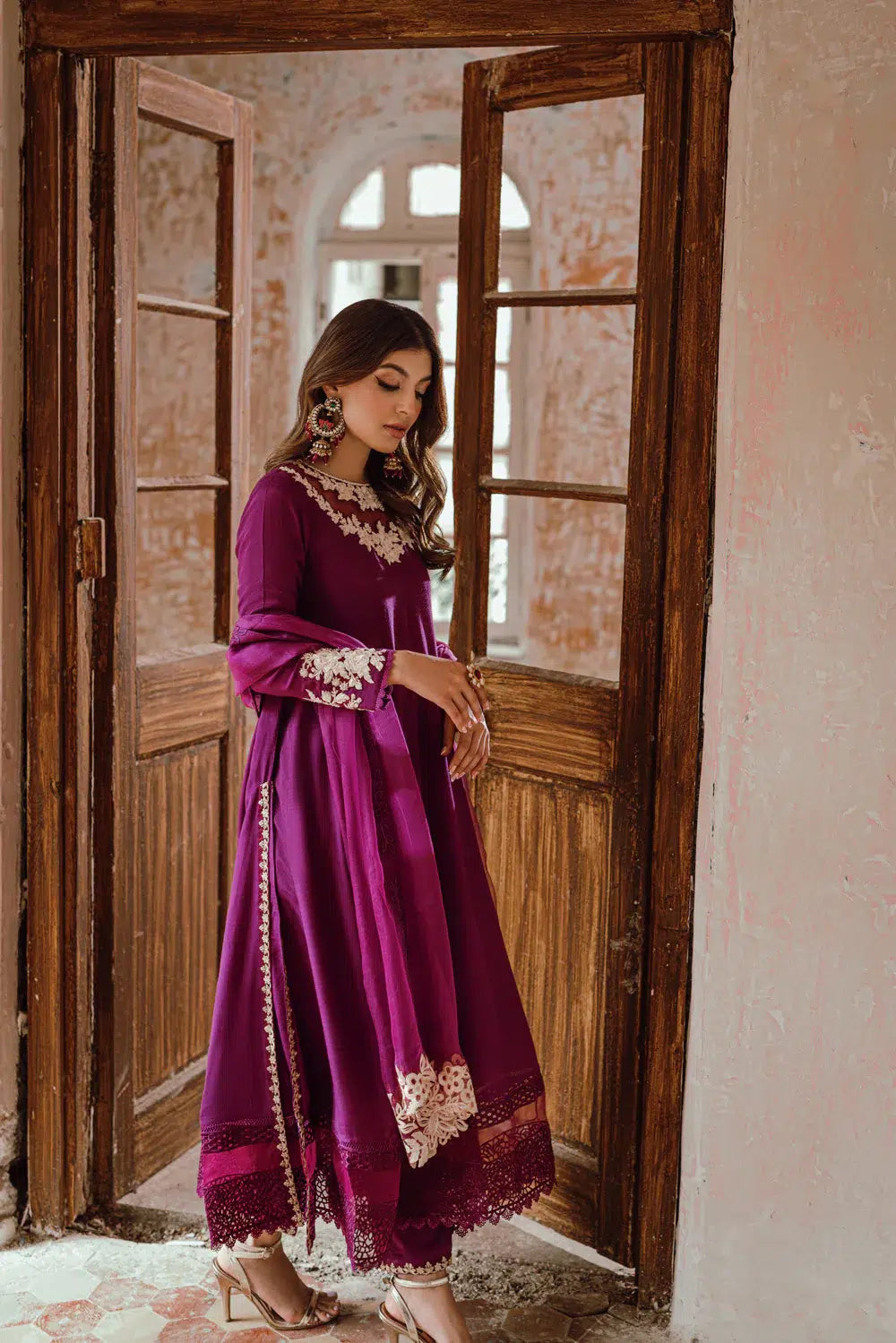 Azure | Embroidered Formals | Imperial Plum - Riwayat-e-Khas
