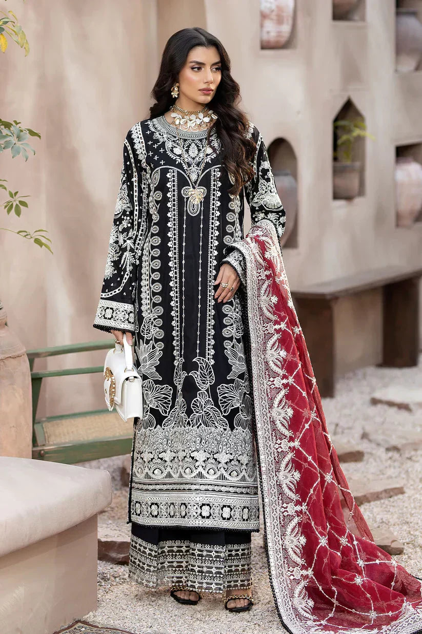 Imrozia Premium | Gulposh Luxury Lawn 24 | S.L 48 Aafia - House Of Anaya