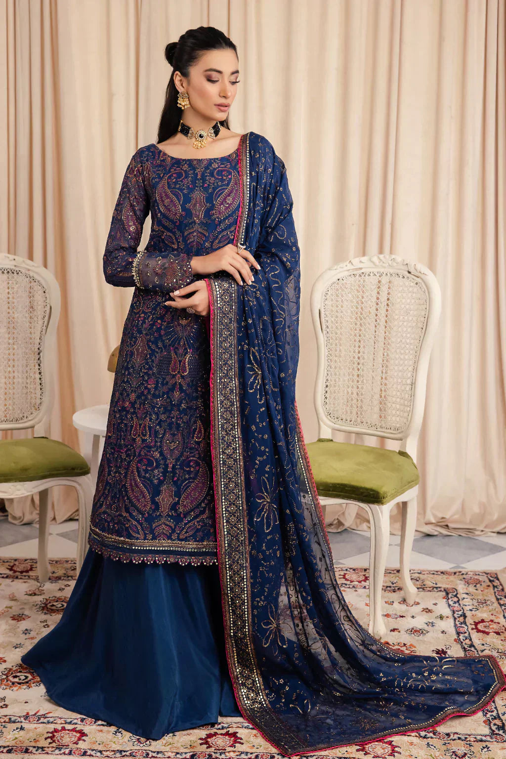 Iznik | Chinnon Chiffon | CC-34 ASHAH - House Of Anaya