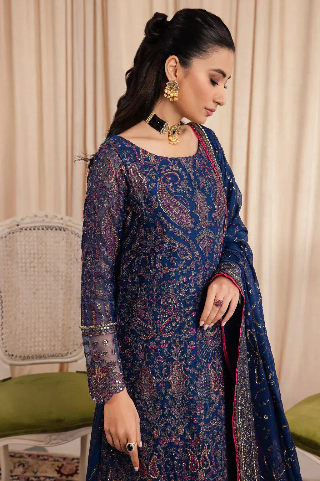 Iznik | Chinnon Chiffon | CC-34 ASHAH - House Of Anaya