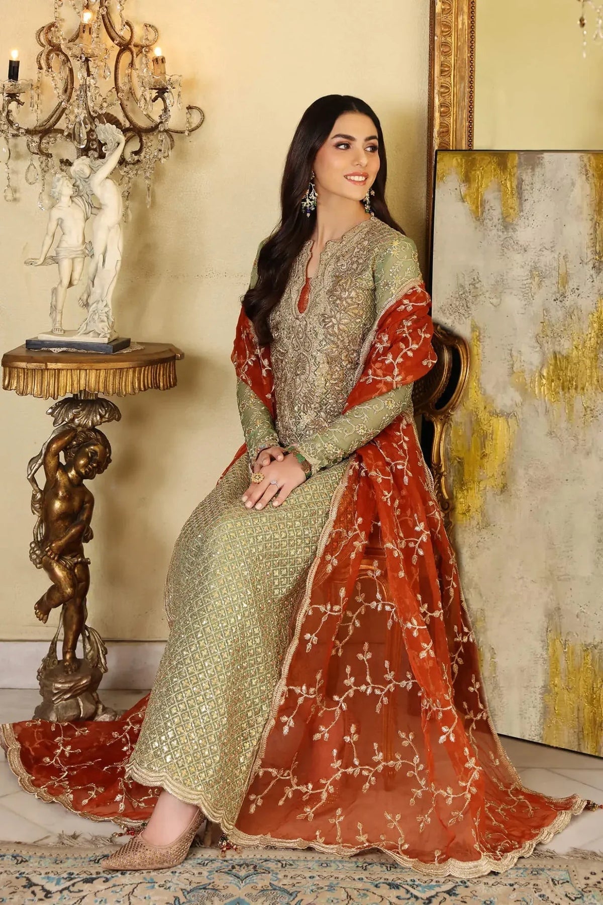 Musferah Saad | Enchante Formals | Jade Elegance - Riwayat e Khas