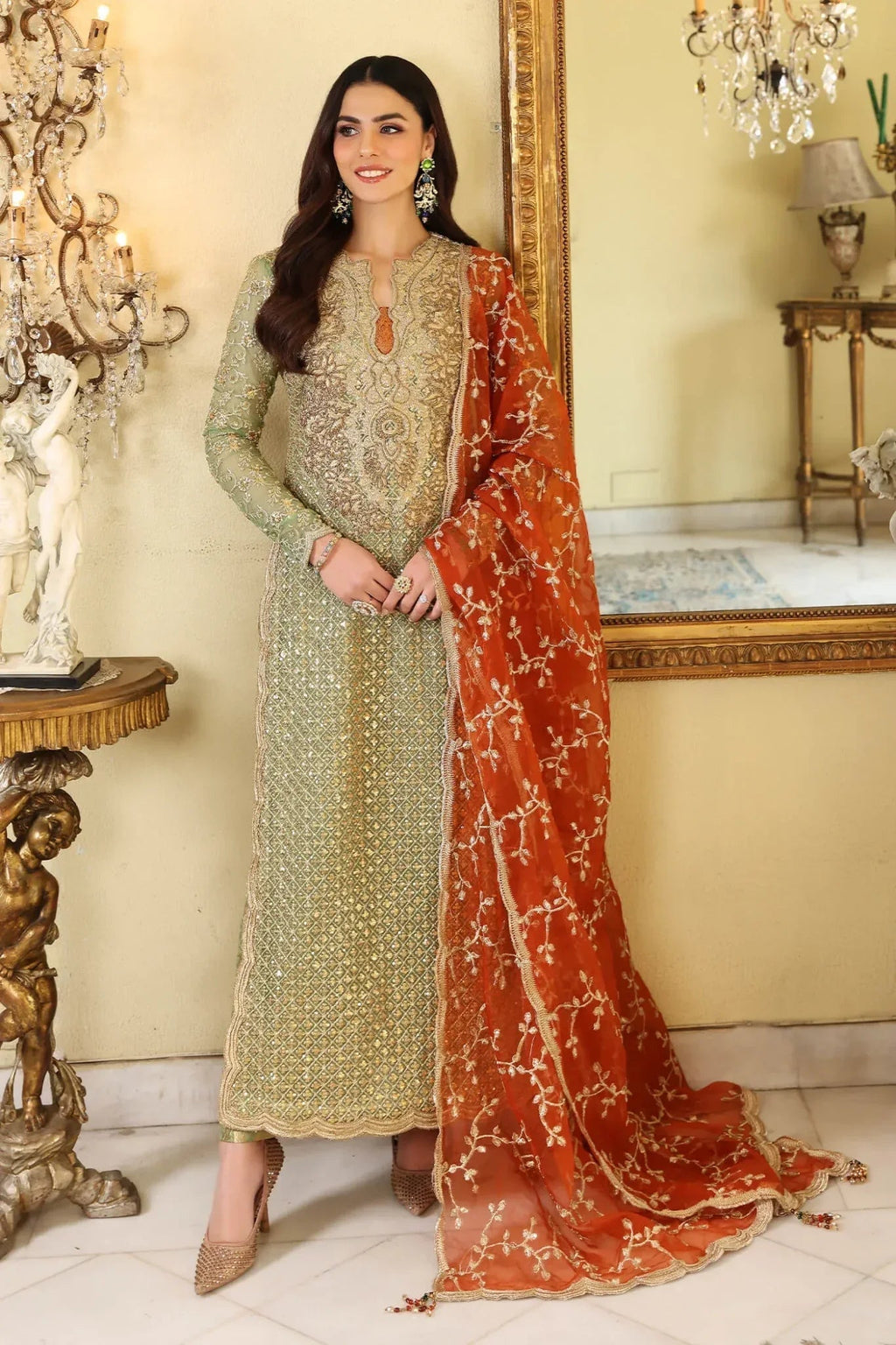 Musferah Saad | Enchante Formals | Jade Elegance - Riwayat e Khas