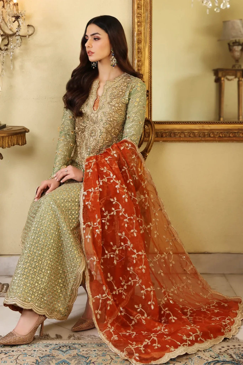 Musferah Saad | Enchante Formals | Jade Elegance - Riwayat e Khas