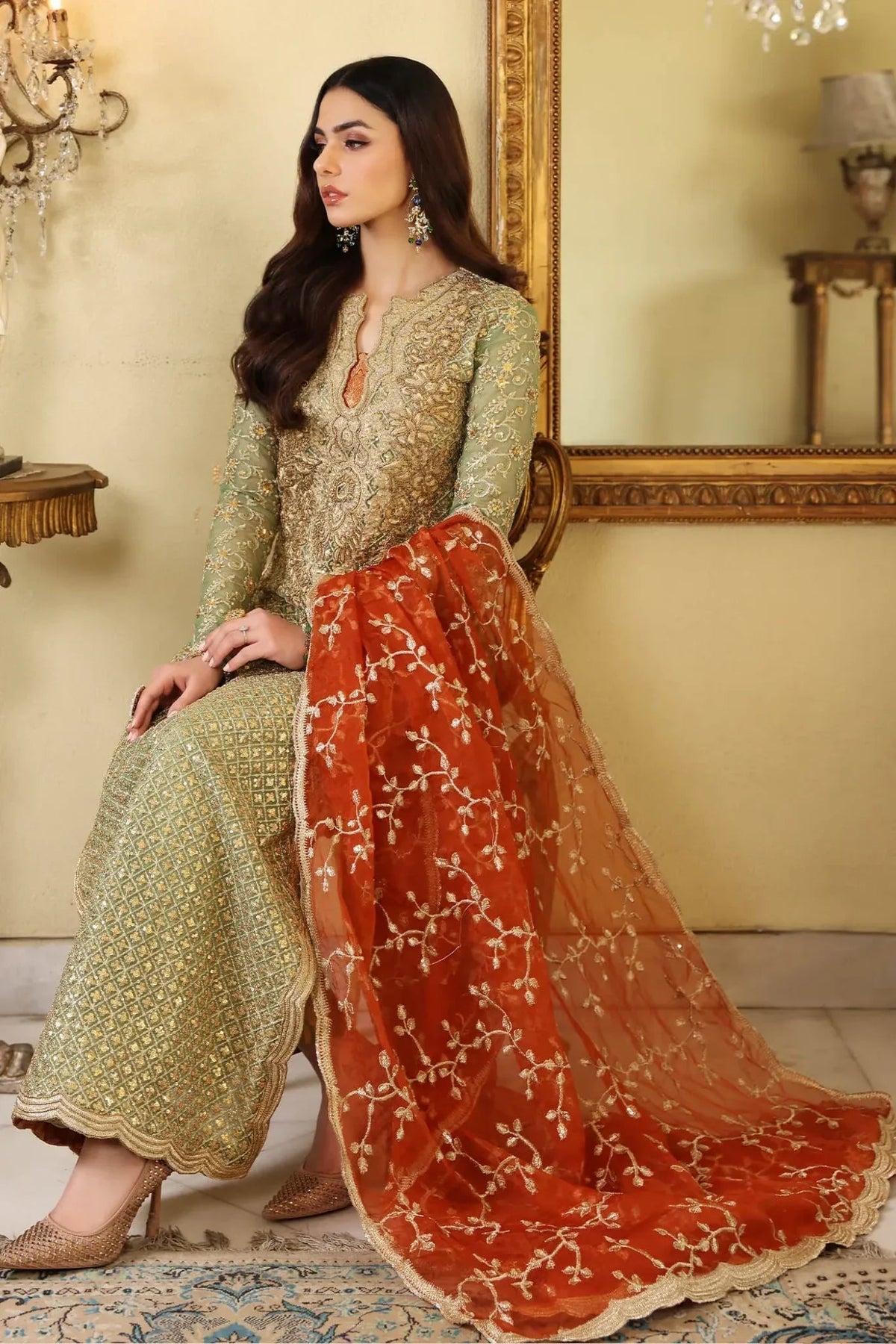Musferah Saad | Enchante Formals | Jade Elegance - Riwayat e Khas