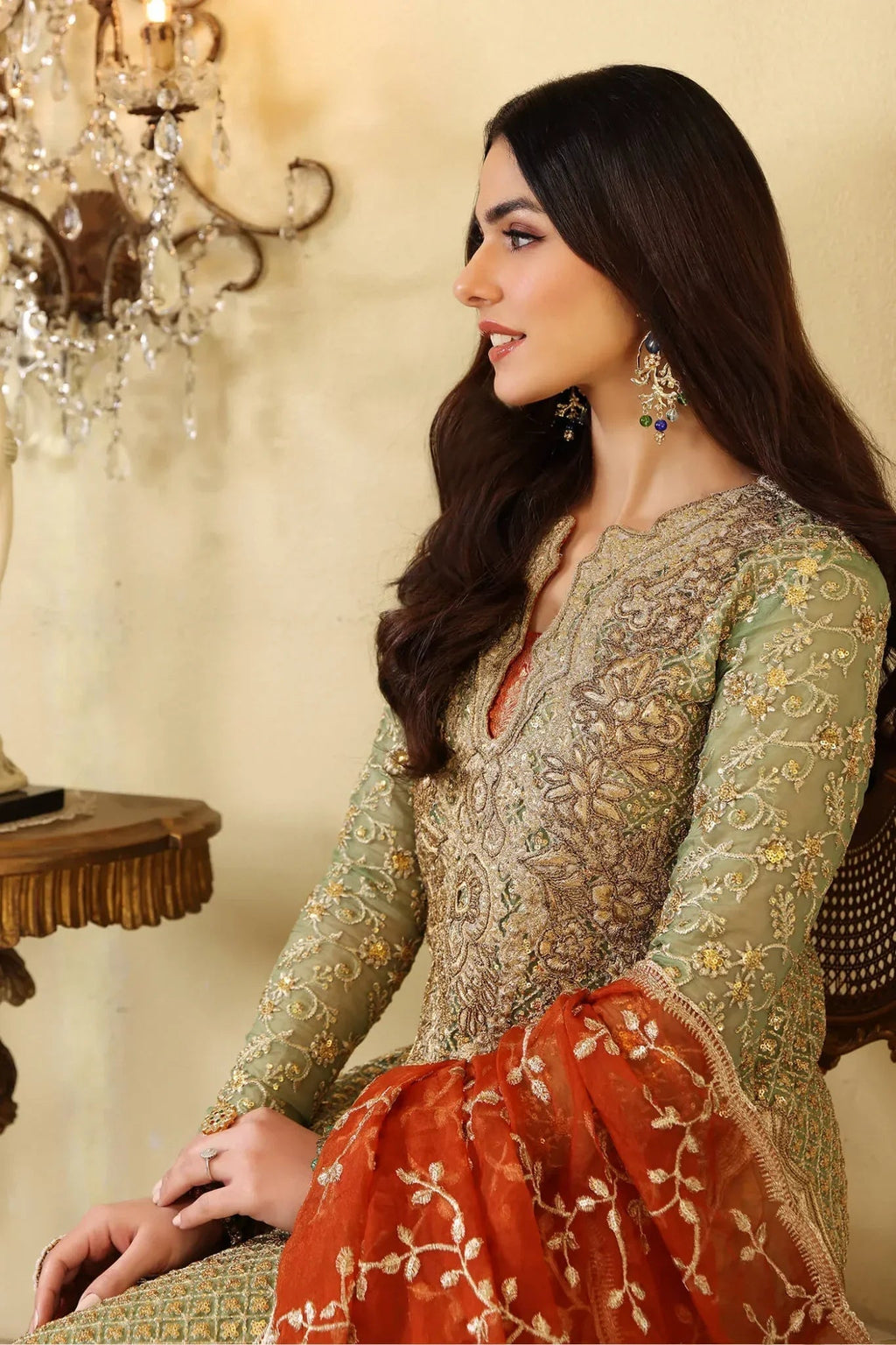 Musferah Saad | Enchante Formals | Jade Elegance - Riwayat e Khas