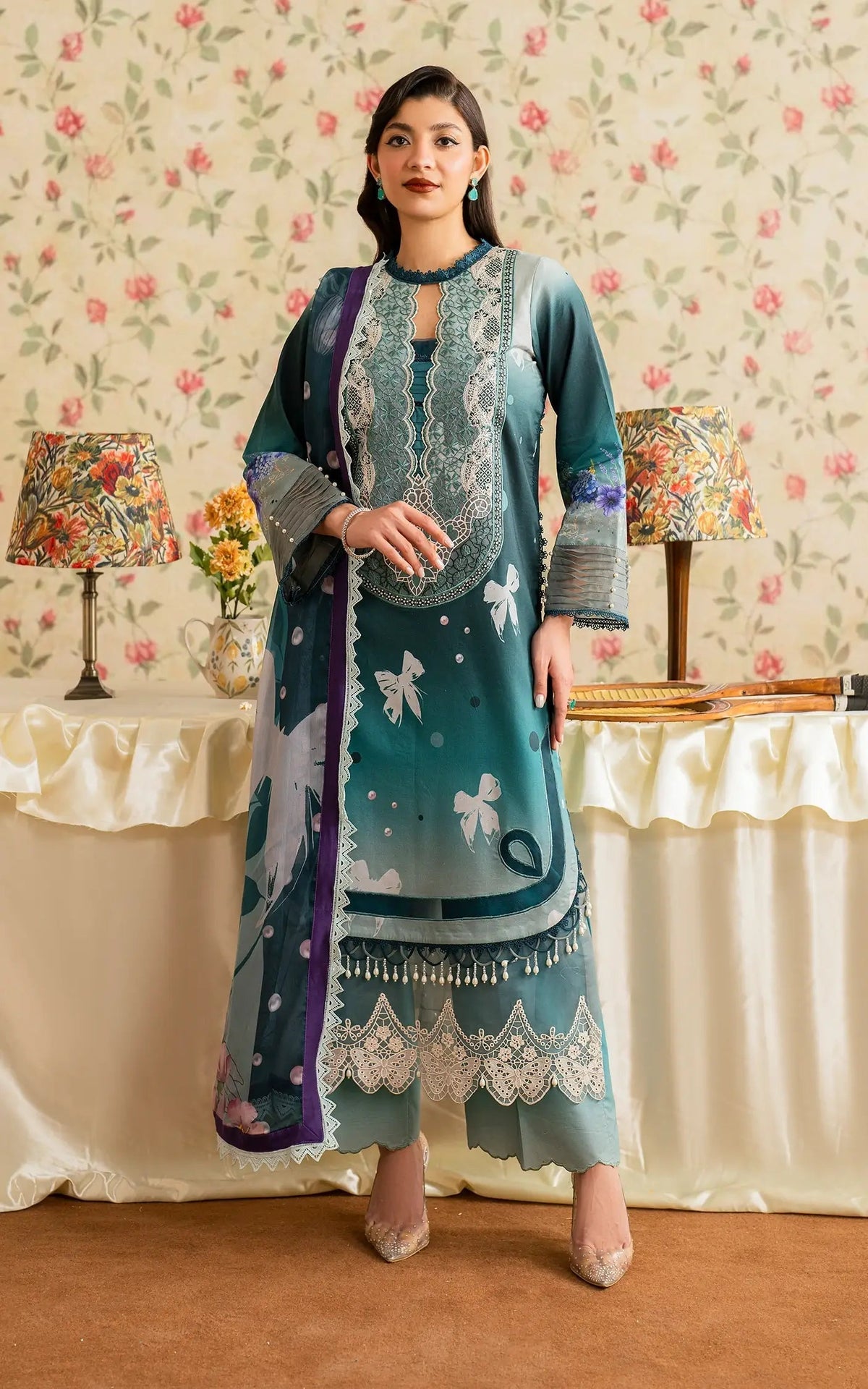 Asifa and Nabeel | Meraki Vintage 25 | Jal (MVL25-09) - House Of Anaya