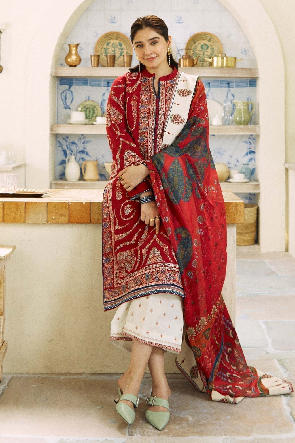 Zara Shahjahan | Coco Lawn Eid Edit 24 | KASHMIR KALI-D3 - Riwayat-e-Khas