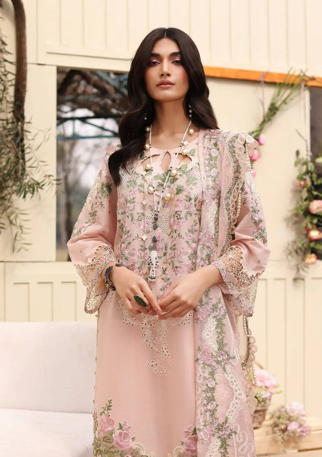 Kahf Premium | Festive Lawn 24 | KFL-09B NORA - Riwayat-e-Khas