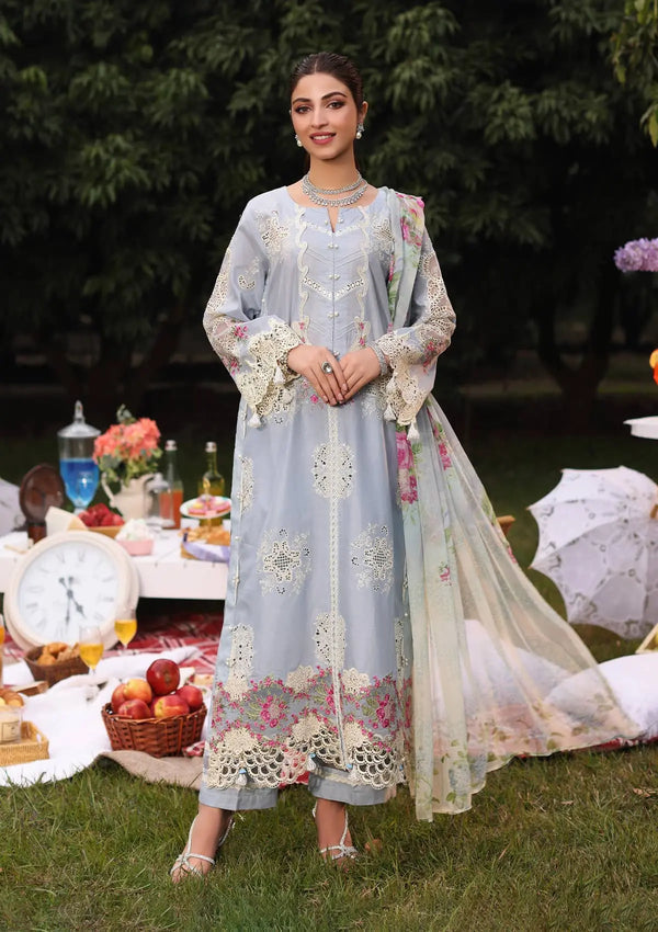 Kahf Premium | Festive Lawn 24 | KFL-08A FIRUZE - Riwayat-e-Khas