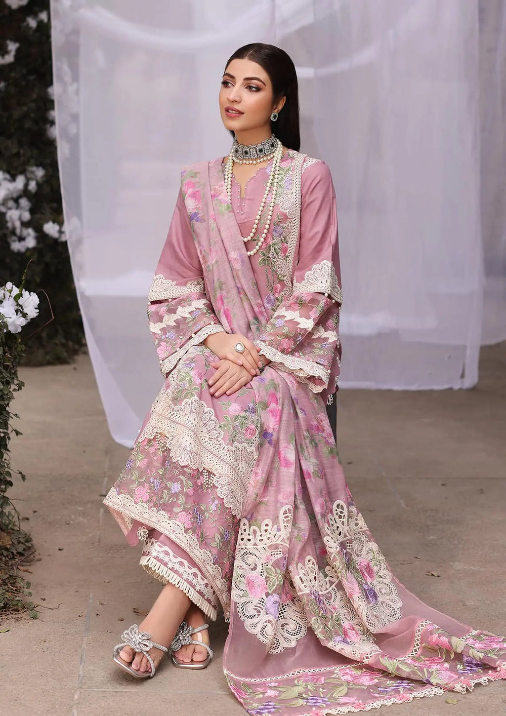 Kahf Premium | Festive Lawn 24 | KFL-03 SASSI - Riwayat-e-Khas