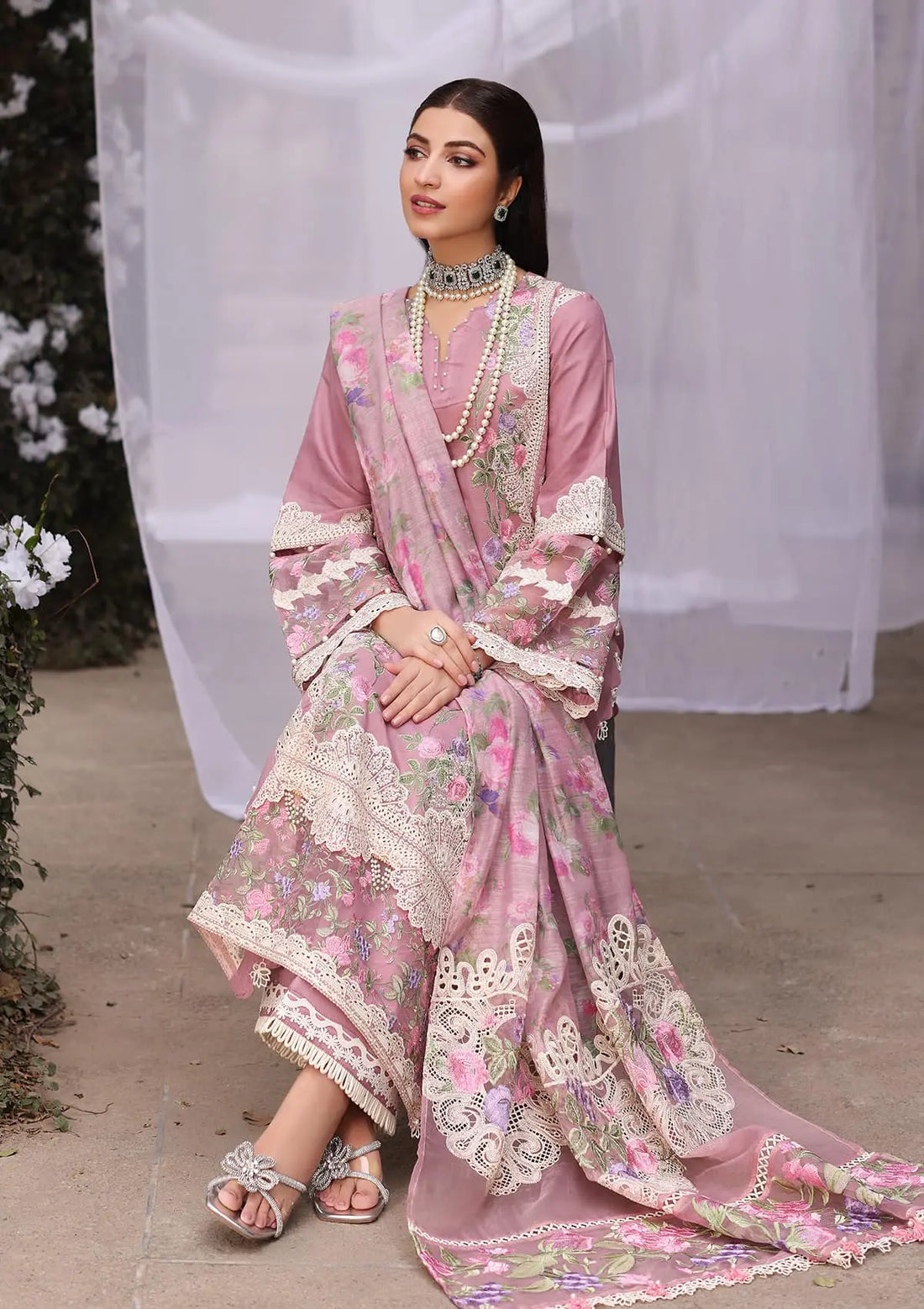 Kahf Premium | Festive Lawn 24 | KFL-03 SASSI - Riwayat-e-Khas