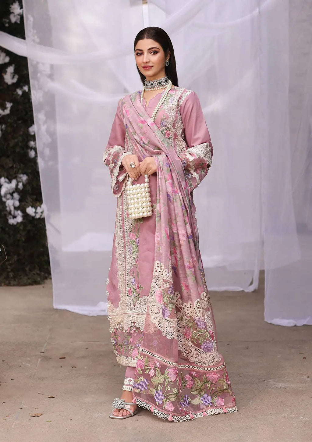 Kahf Premium | Festive Lawn 24 | KFL-03 SASSI - Riwayat-e-Khas