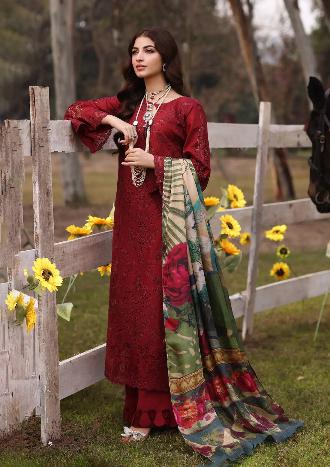 Kahf Premium | Festive Lawn 24 | KFL-02 ALORA - Riwayat-e-Khas