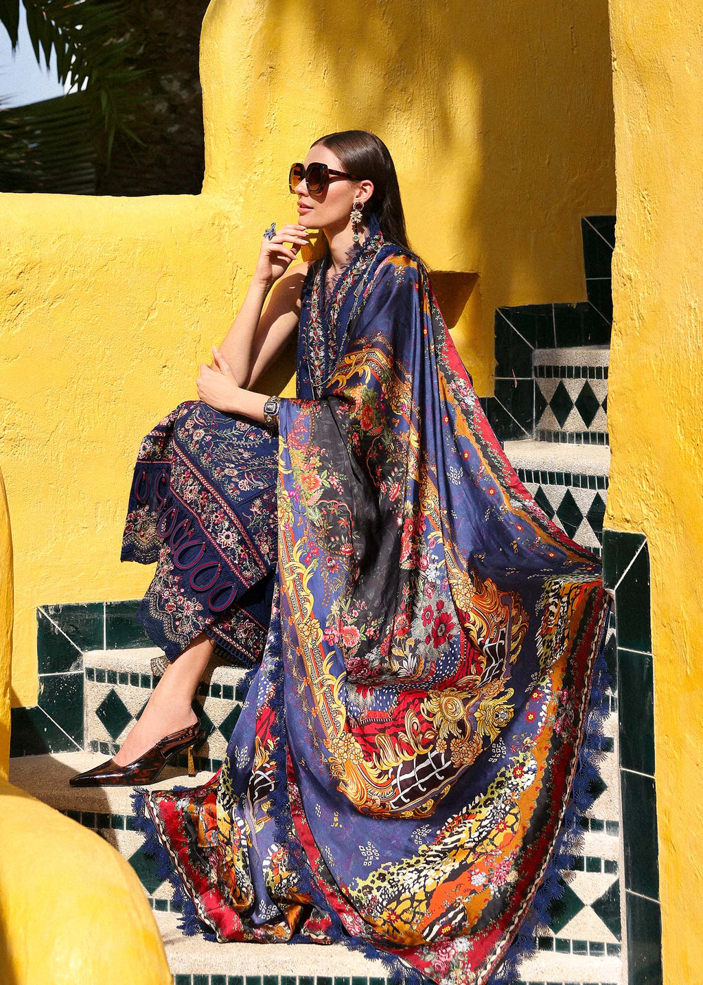 Kanwal Malik | Elysia Luxury Lawn 25 | Azure