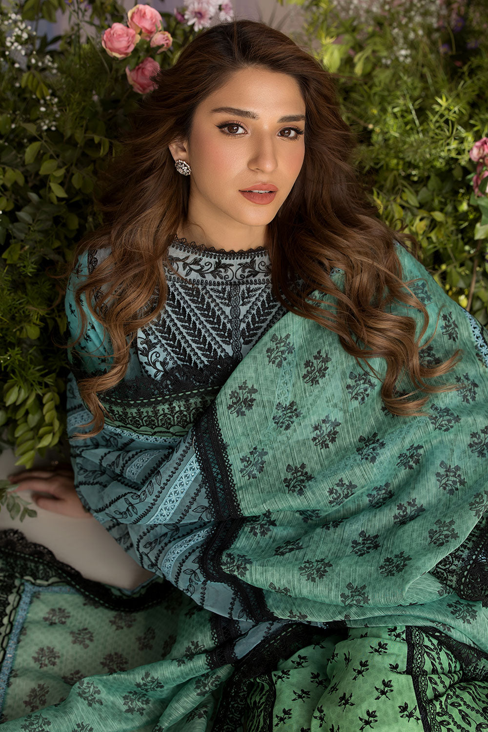 Sobia Nazir | Luxury Lawn 25 | 12A - Riwayat-e-Khas