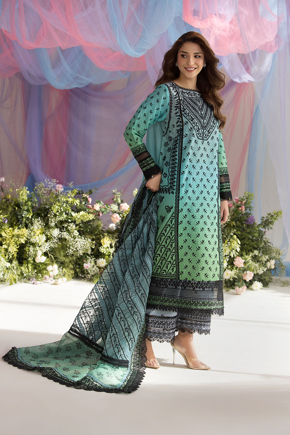 Sobia Nazir | Luxury Lawn 25 | 12A - Riwayat-e-Khas