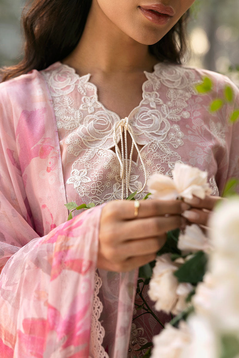 Cross Stitch | Premium Lawn 25 | MEADOW MIST - House Of Anaya