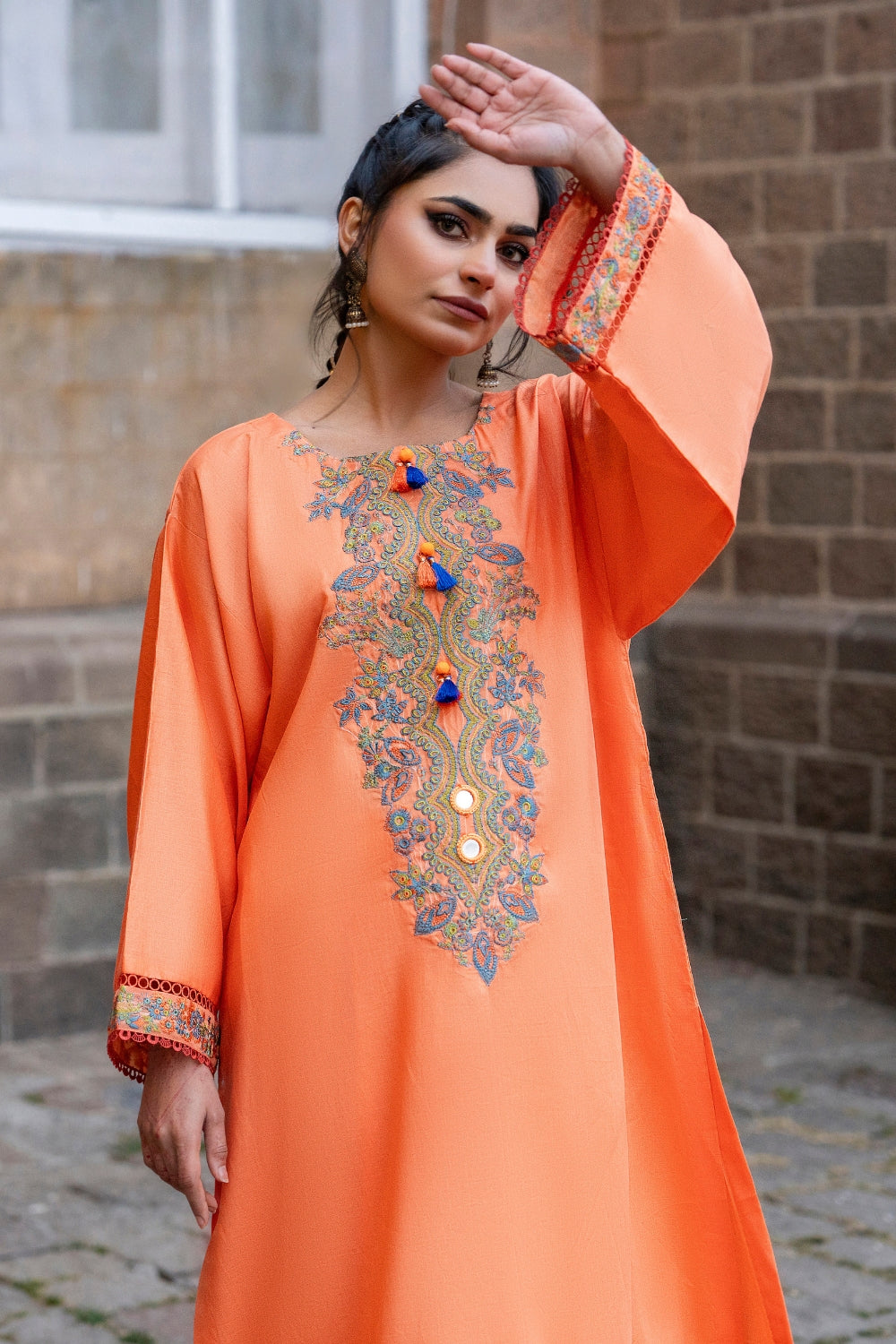 Ittehad | Embroidered Lawn | I-24 - House Of Anaya