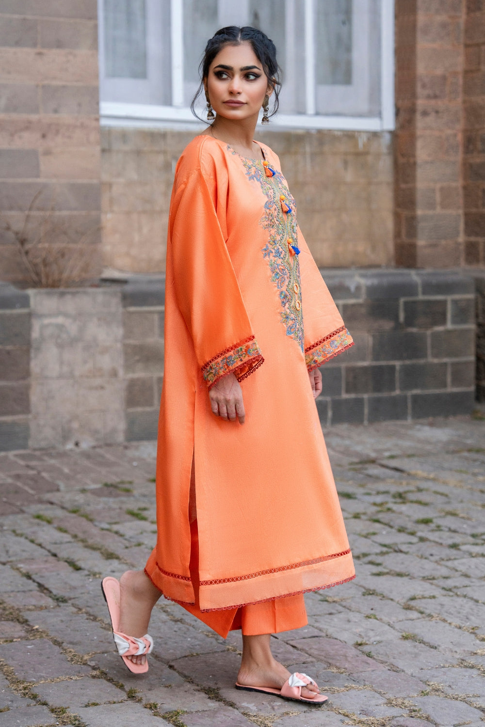 Ittehad | Embroidered Lawn | I-24 - House Of Anaya