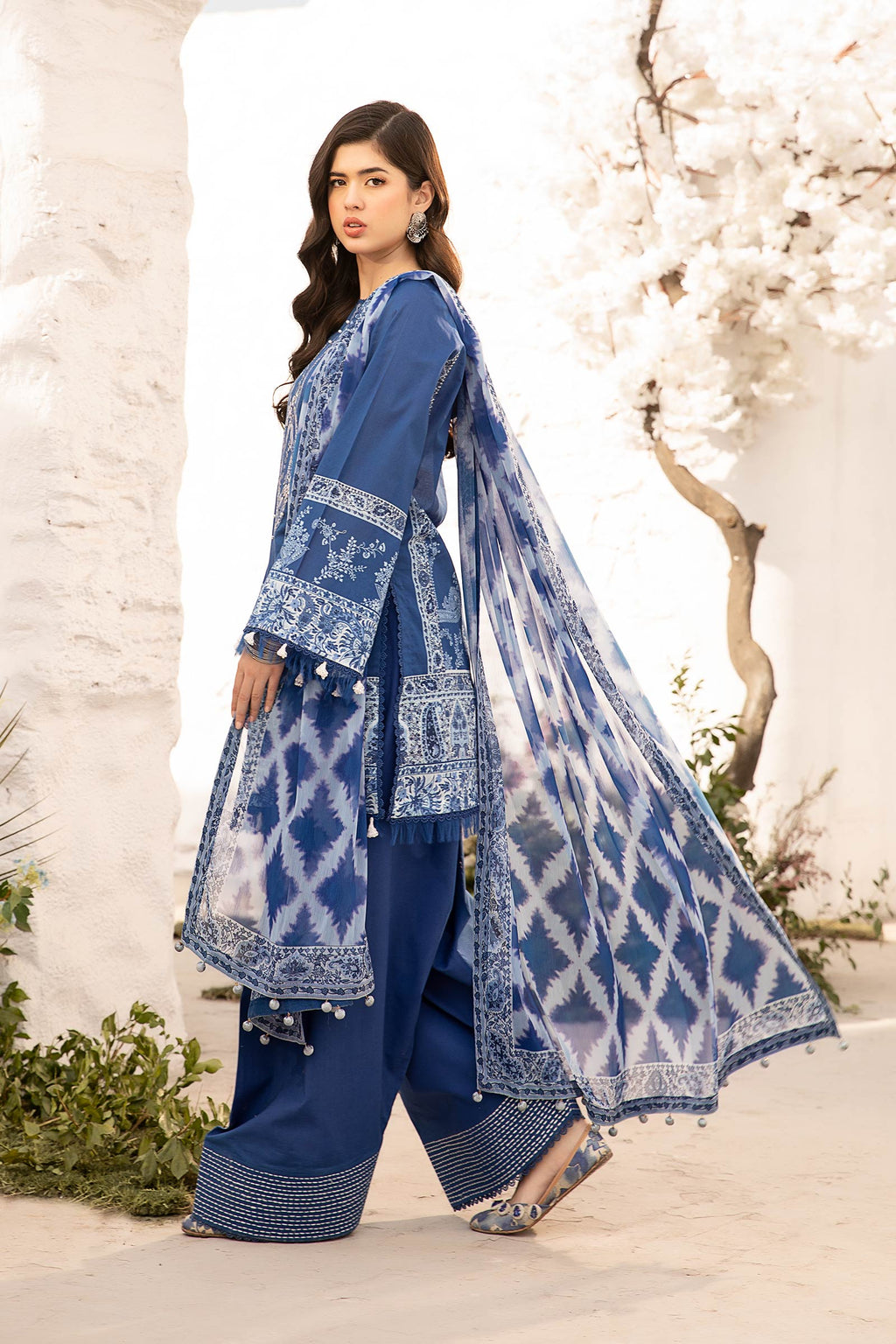 Maria B | M Basic Summer Lawn 25 | MB-CUS25-703B