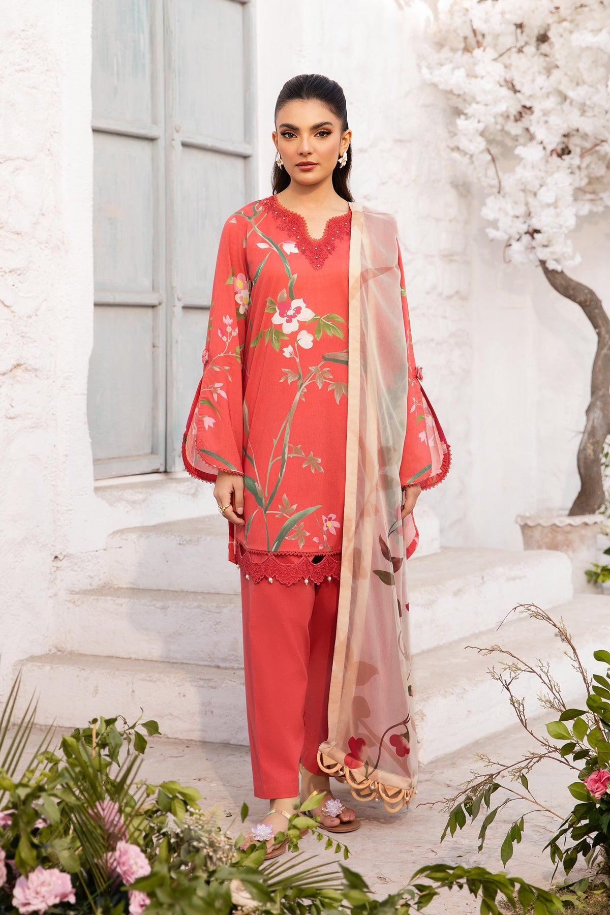 Maria B | M Basic Summer Lawn 25 | MB-CUS25-707B