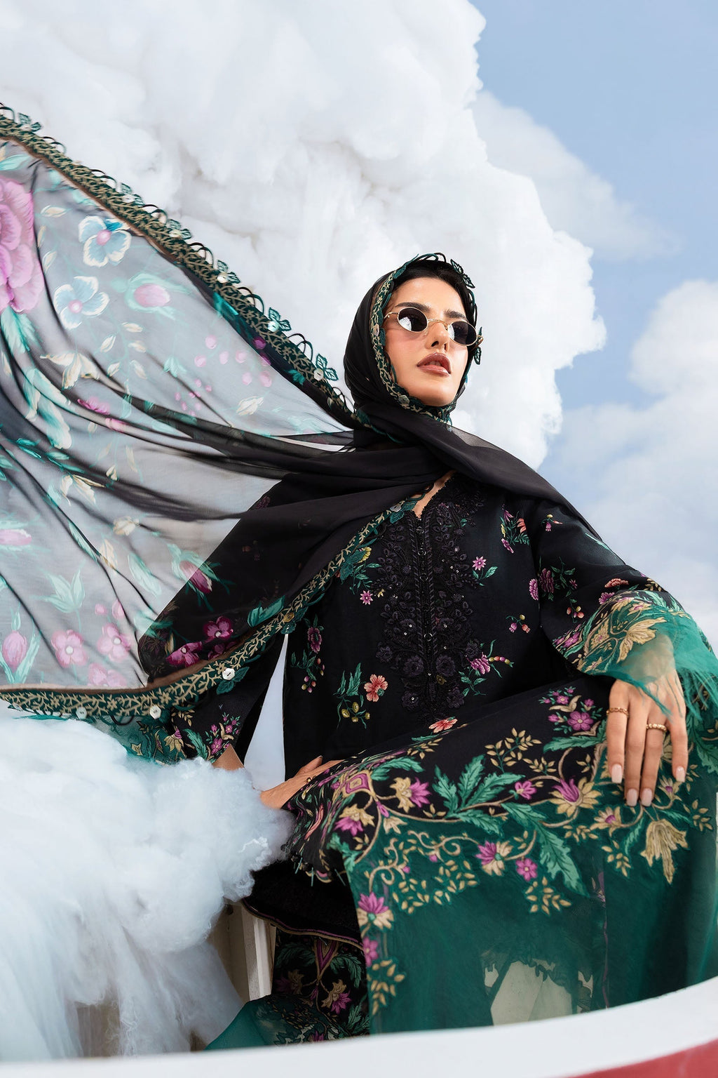 Maria B | M Basics Dreamscape Eid Lawn | MB-CUSV14-01B