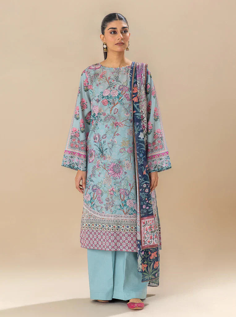 Morbagh | Lawn Collection 24 | SOUL BLUE - Riwayat-e-Khas