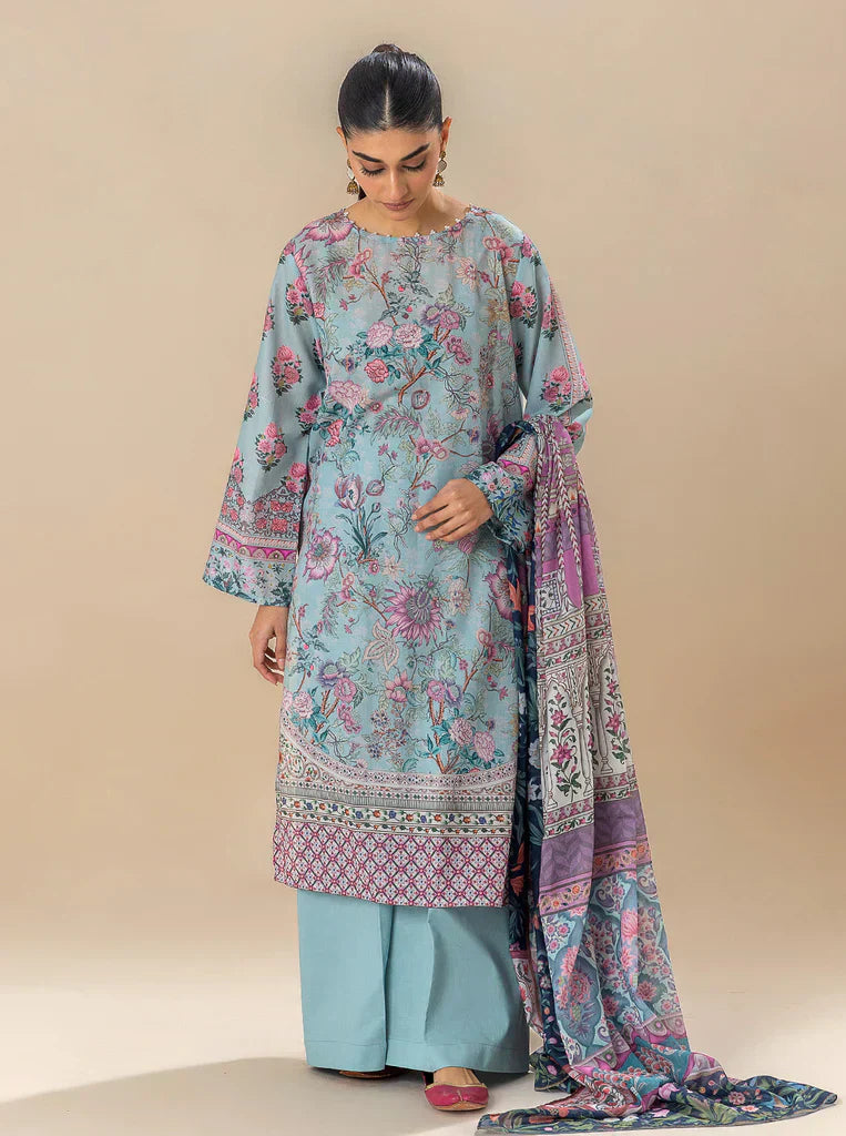 Morbagh | Lawn Collection 24 | SOUL BLUE - Riwayat-e-Khas