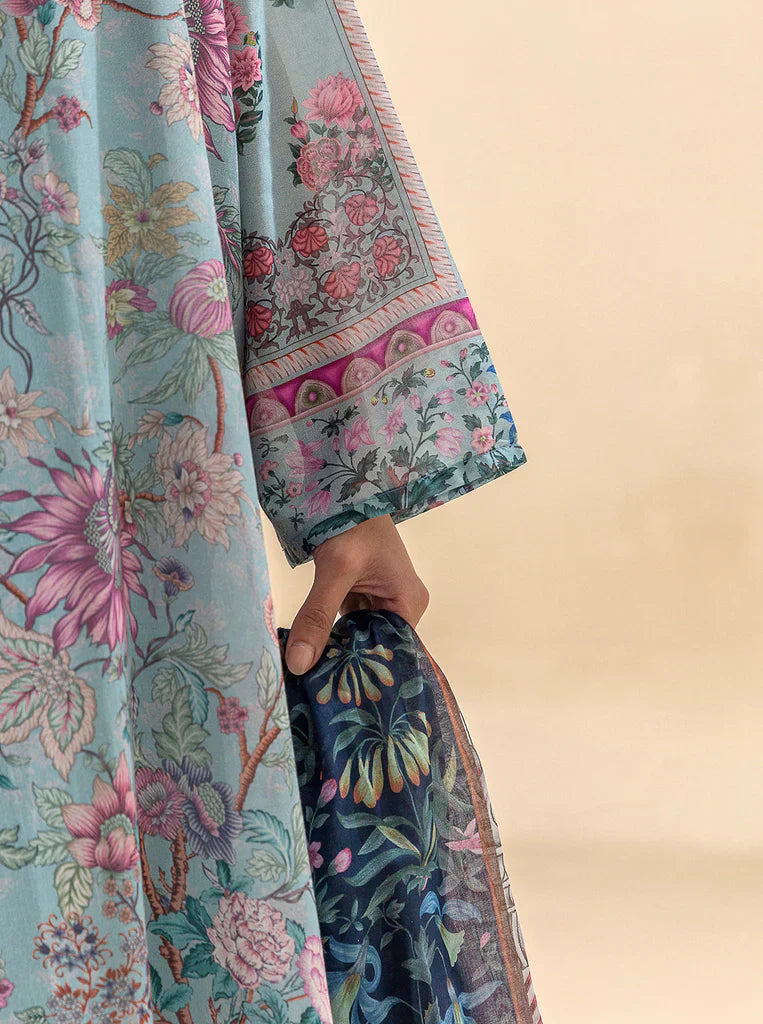 Morbagh | Lawn Collection 24 | SOUL BLUE - Riwayat-e-Khas