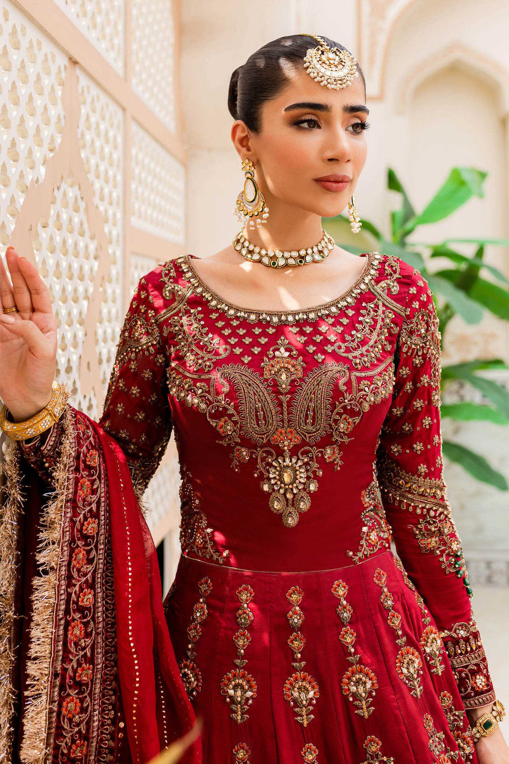 Maria B | Bridal Couture | Deep Red MC-907 - House Of Anaya
