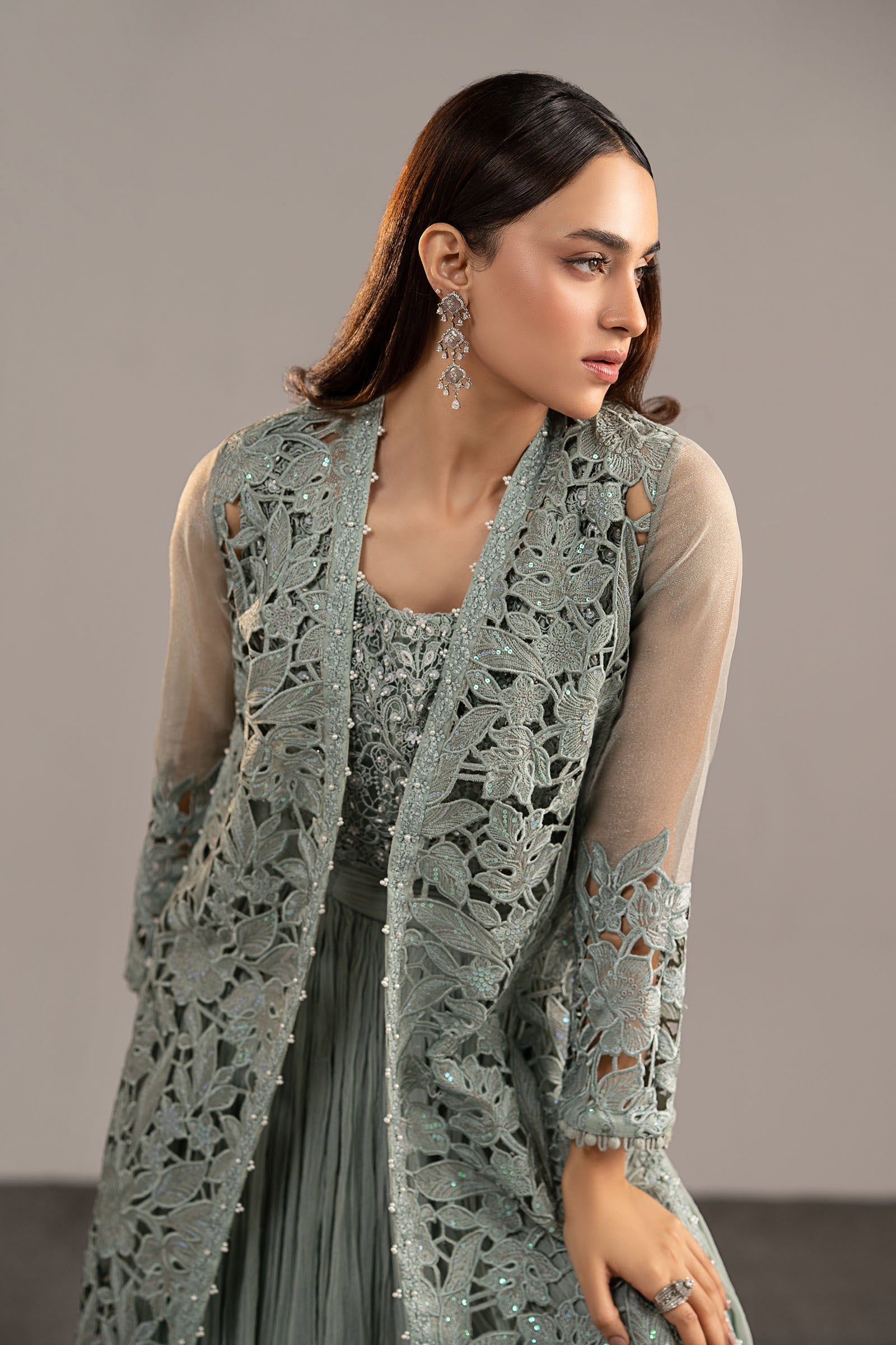 Maria B | Eid Collection 26 | 3 Piece Embroidered Zari Organza Suit