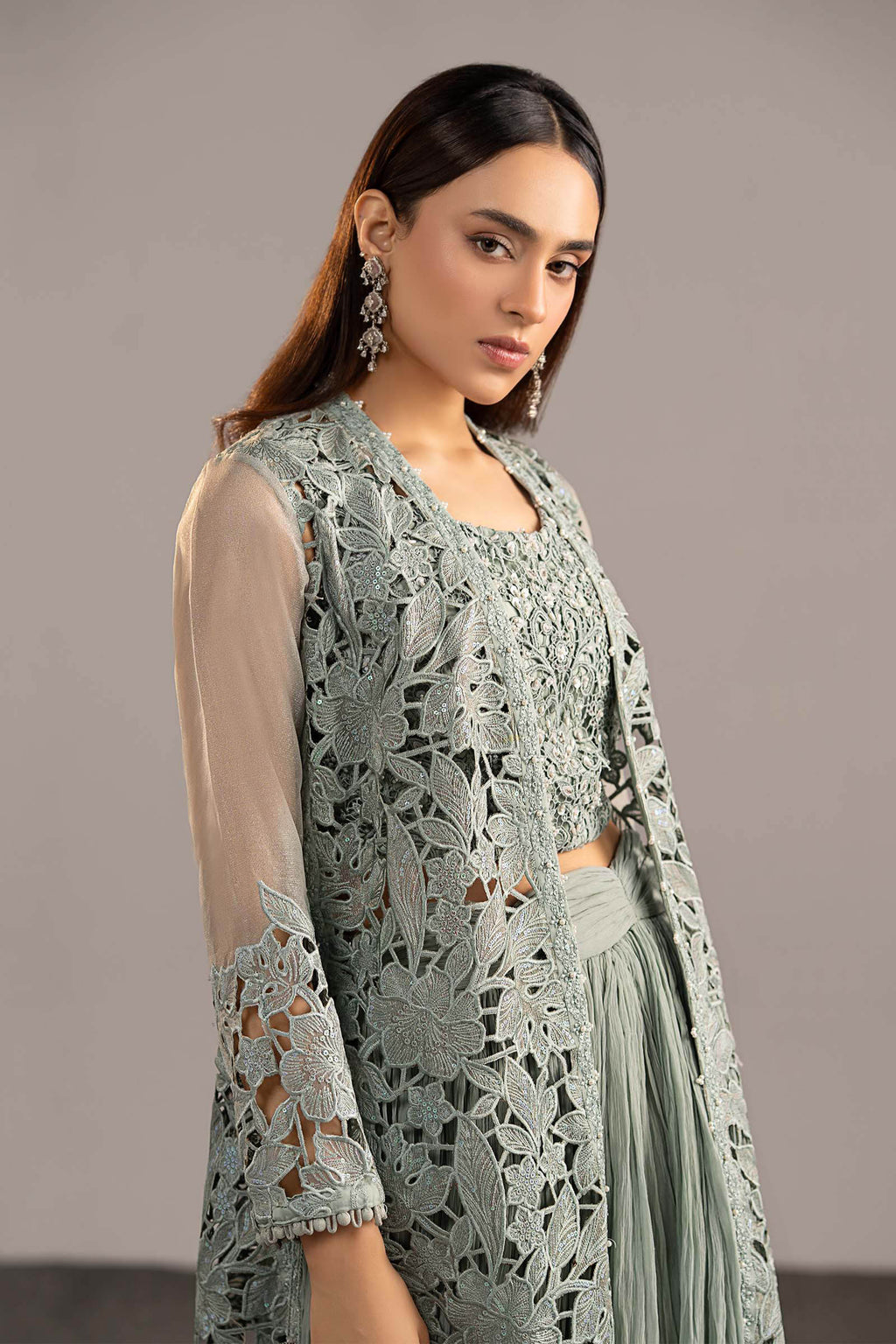 Maria B | Eid Collection 26 | 3 Piece Embroidered Zari Organza Suit