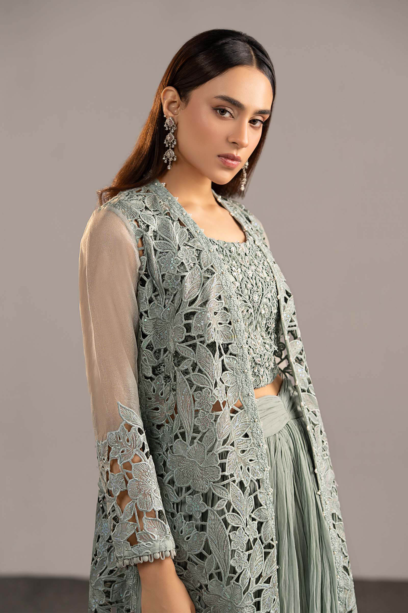 Maria B | Eid Collection 26 | 3 Piece Embroidered Zari Organza Suit