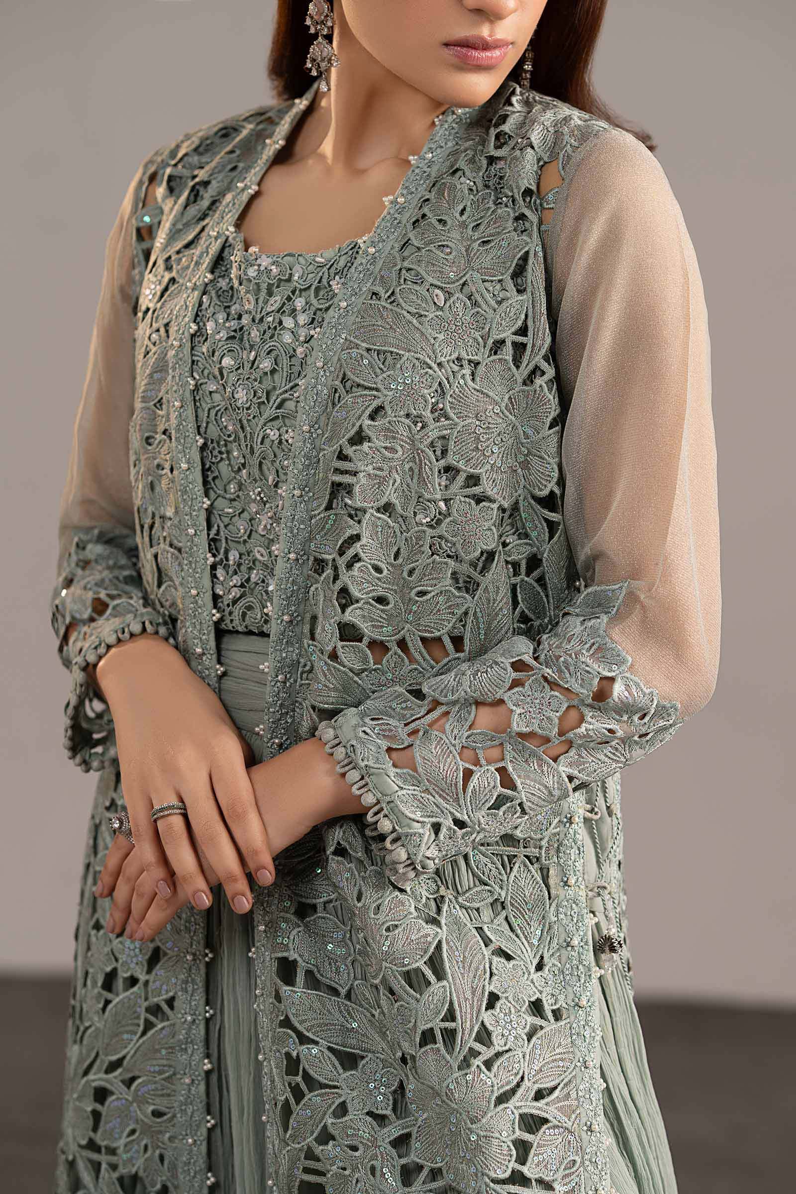 Maria B | Eid Collection 26 | 3 Piece Embroidered Zari Organza Suit