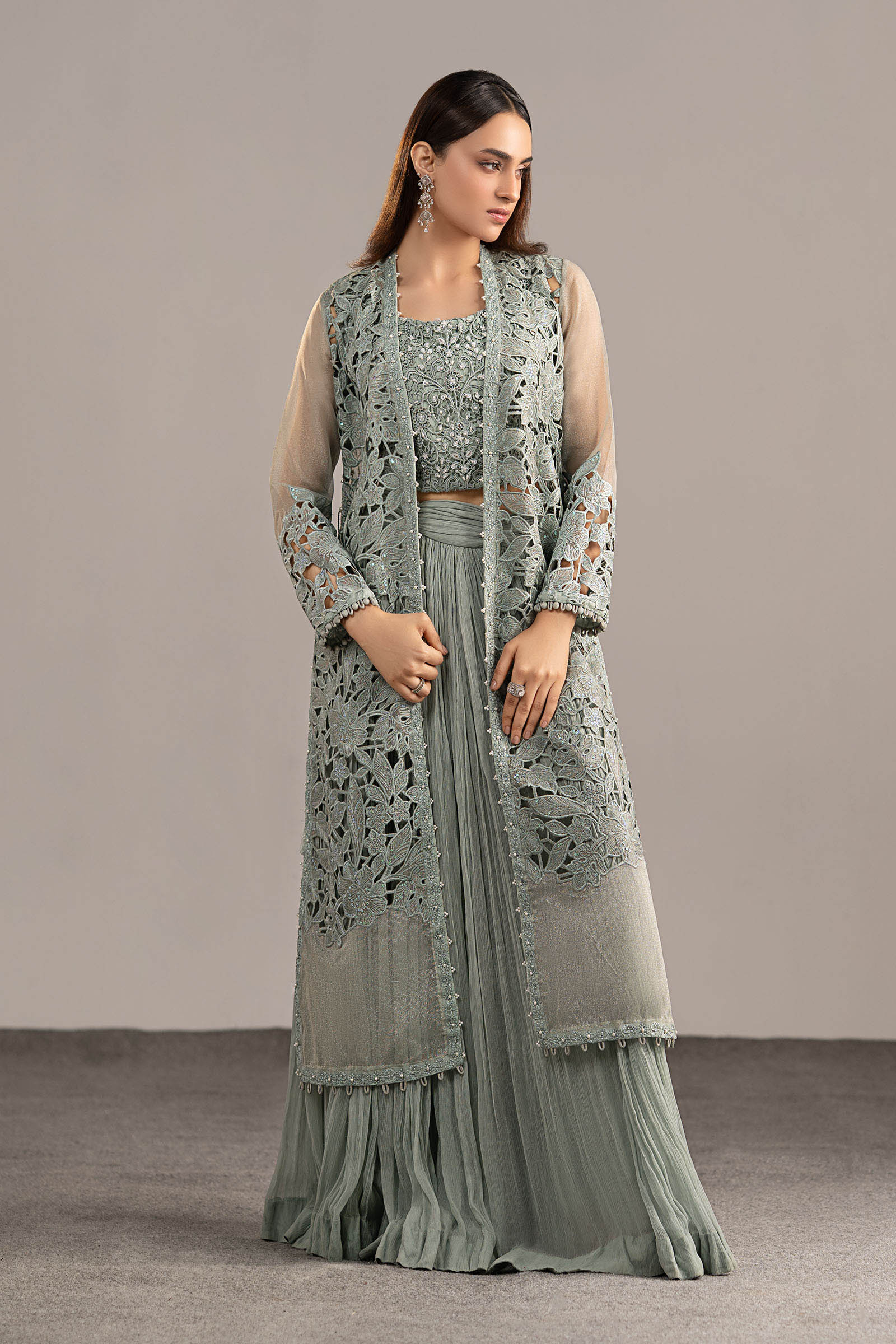Maria B | Eid Collection 26 | 3 Piece Embroidered Zari Organza Suit
