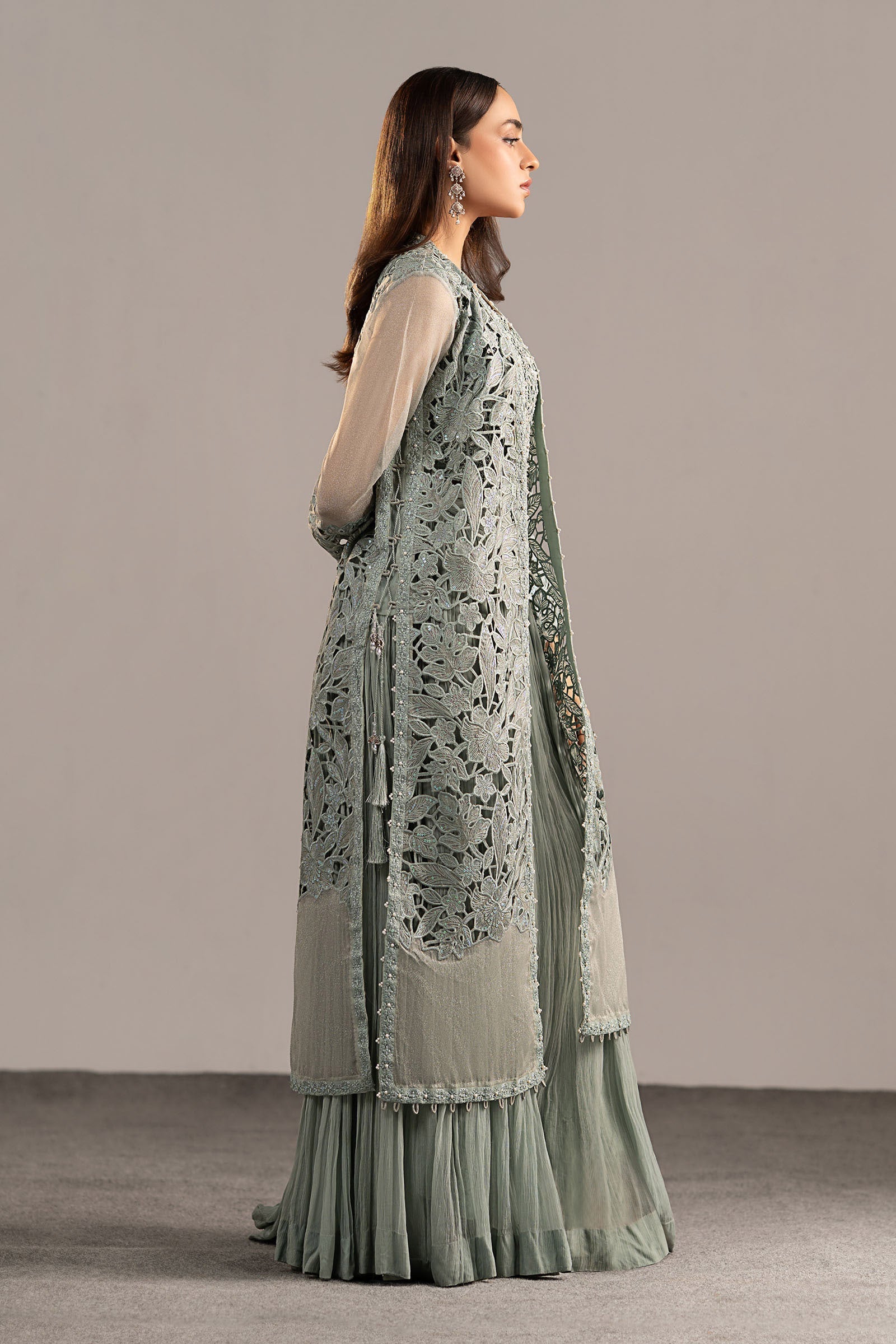 Maria B | Eid Collection 26 | 3 Piece Embroidered Zari Organza Suit