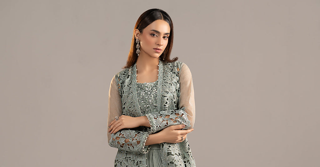 Maria B | Eid Collection 26 | 3 Piece Embroidered Zari Organza Suit