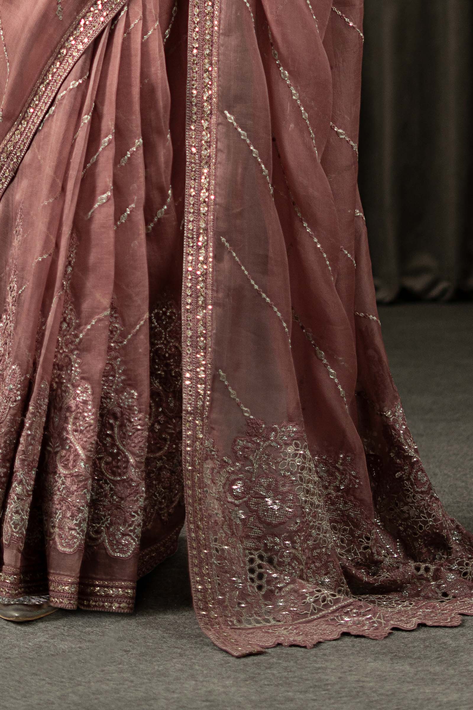 Maria B | Eid Collection 26 | Embroidered Organza Saree