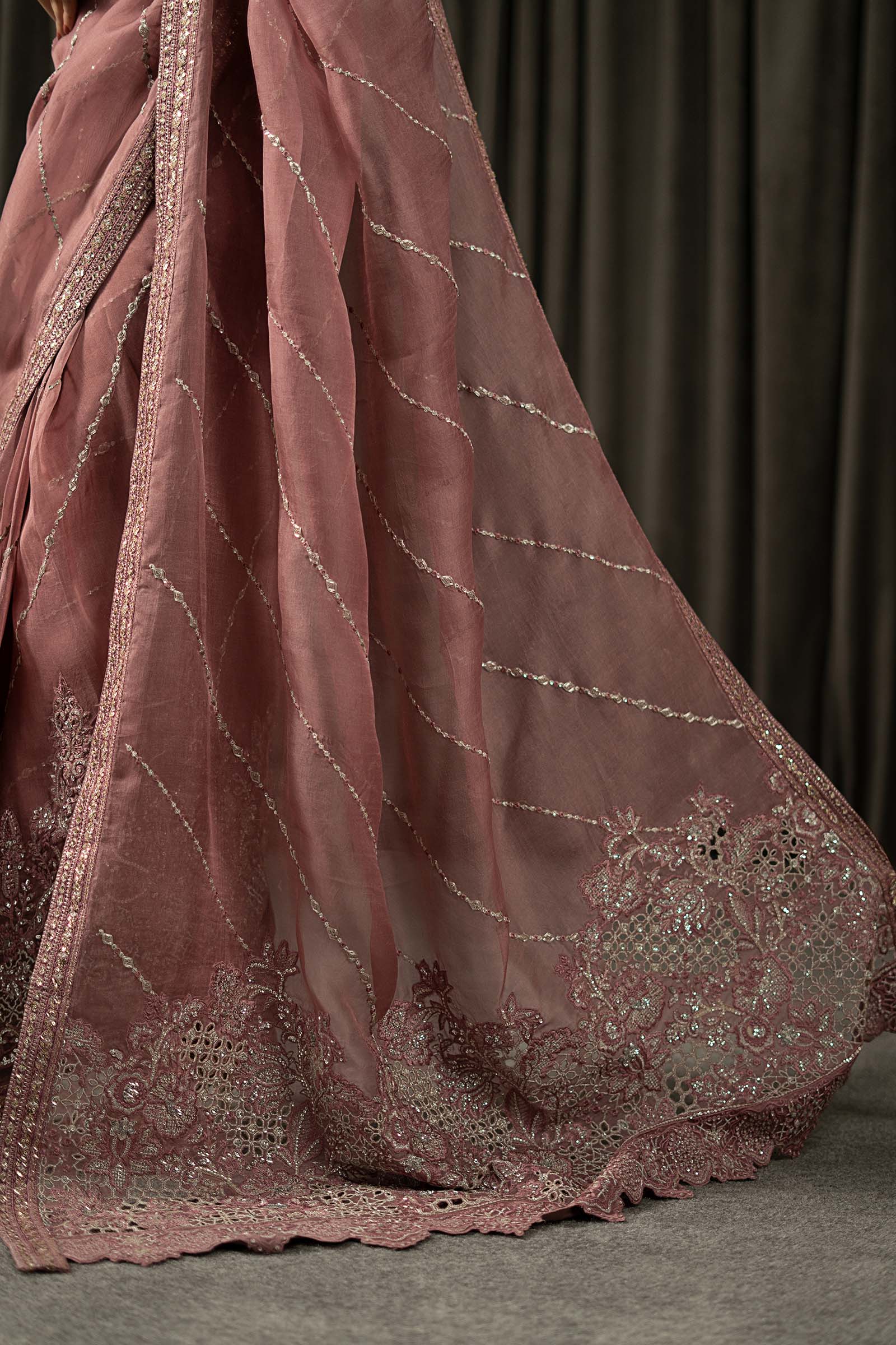 Maria B | Eid Collection 26 | Embroidered Organza Saree