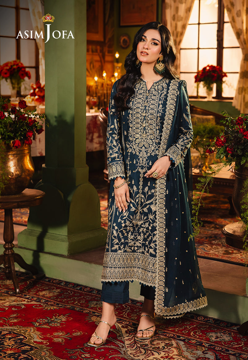 Asim Jofa | Afsanay Luxury Pret | AJLP-07 - House Of Anaya