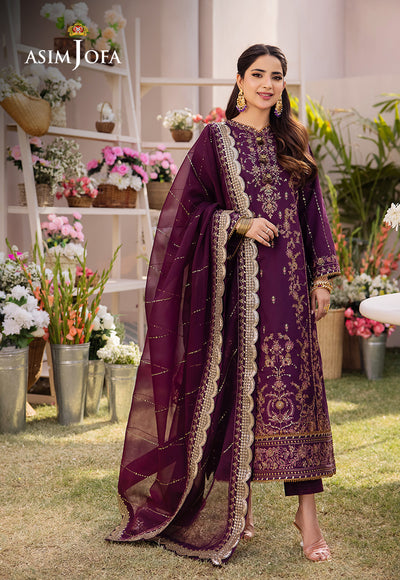 Asim Jofa | Dhanak Rang Collection | AJCF-22 - House Of Anaya