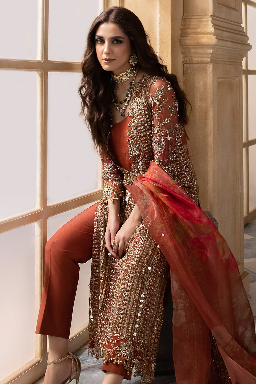 Charizma | DASTAN E JASHAN | 3-Pc Premium Luxury Handwork Chiffon with Premium Embroidered Dupatta DJR6-04