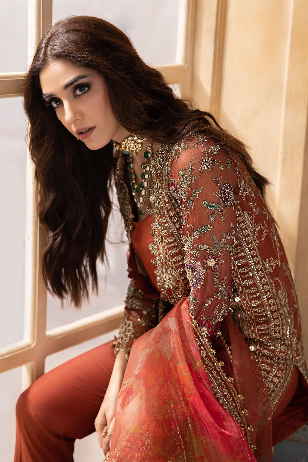 Charizma | DASTAN E JASHAN | 3-Pc Premium Luxury Handwork Chiffon with Premium Embroidered Dupatta DJR6-04