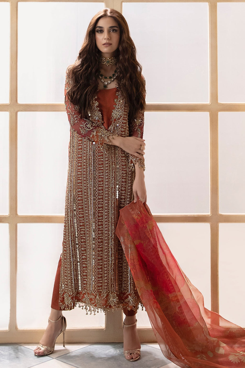 Charizma | DASTAN E JASHAN | 3-Pc Premium Luxury Handwork Chiffon with Premium Embroidered Dupatta DJR6-04