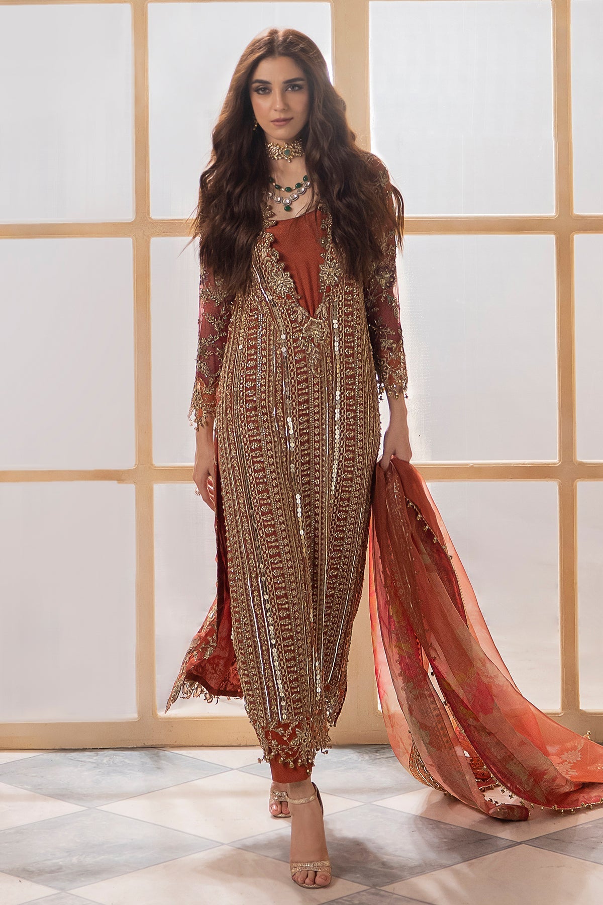 Charizma | DASTAN E JASHAN | 3-Pc Premium Luxury Handwork Chiffon with Premium Embroidered Dupatta DJR6-04